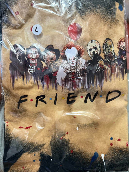 🎬 Horror Icons FRIEND T-Shirt - PuzzlePieces2326