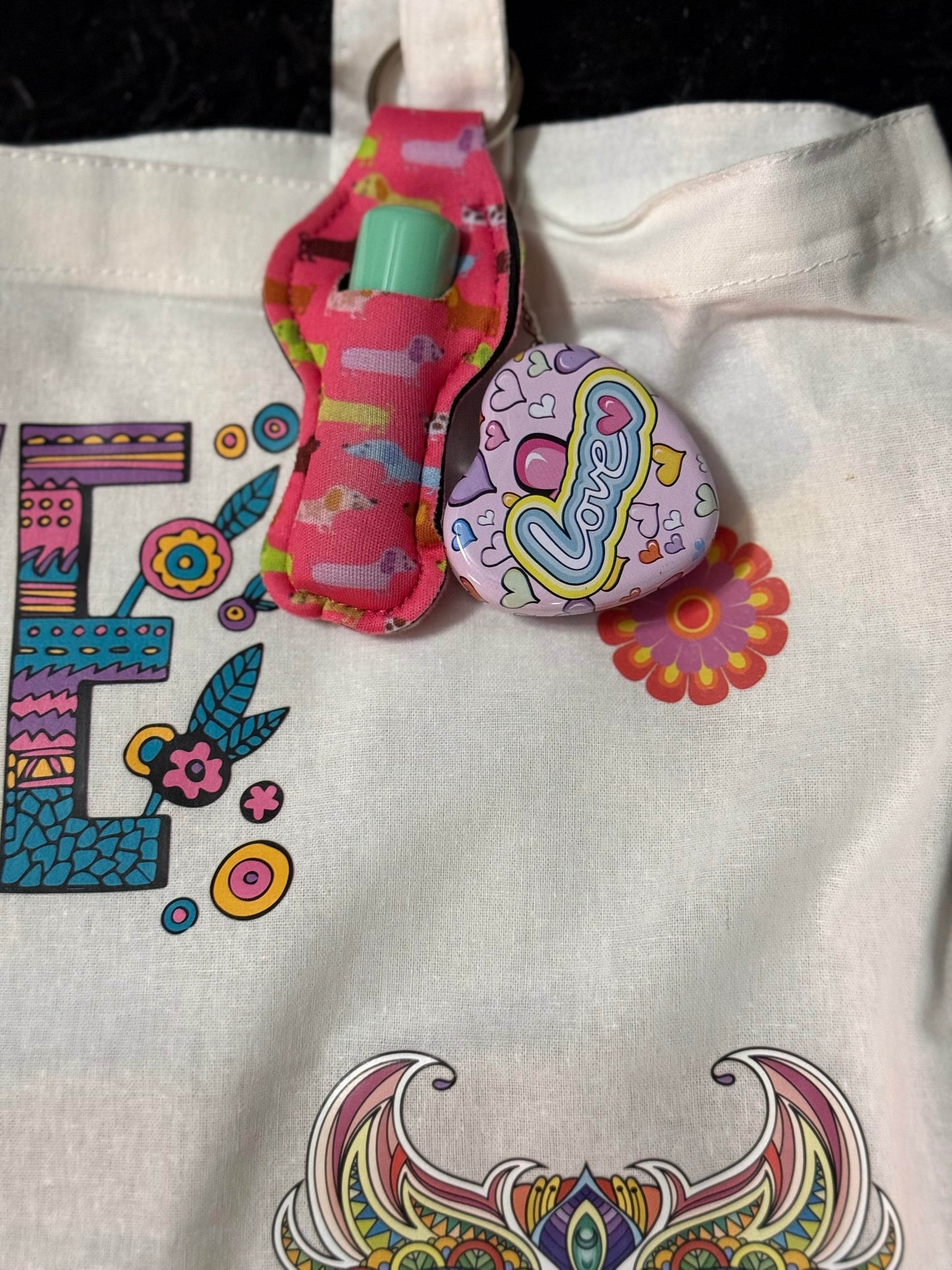 🦉 Boho Love & Peace Tote Bag 🌈 - PuzzlePieces2326