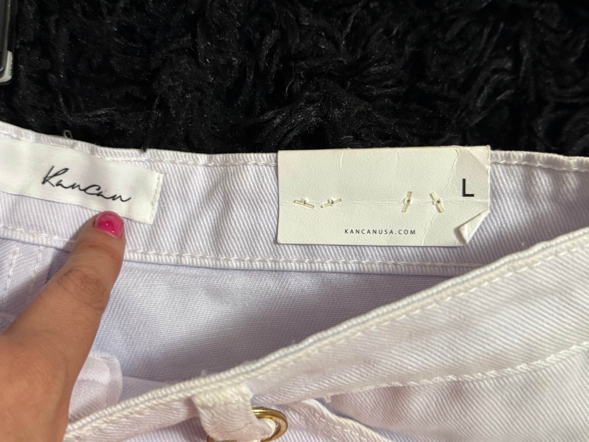 Kancan 🦋 Butterfly Dreams White Denim Shorts - PuzzlePieces2326