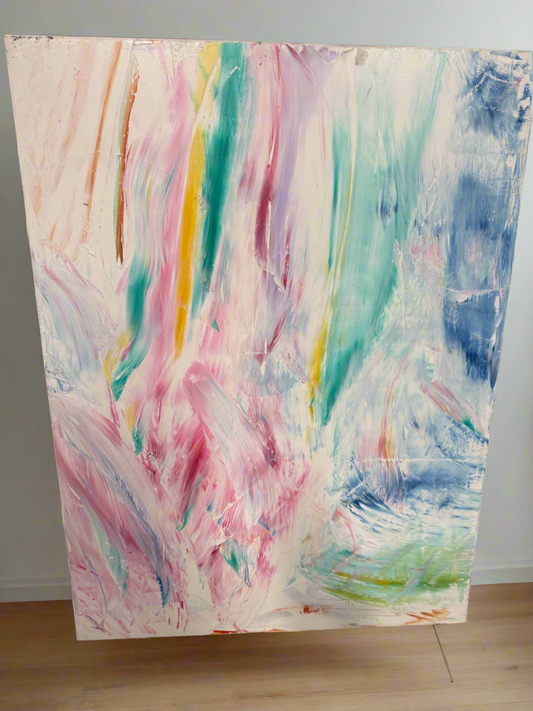 🎨 "Cotton Candy Skies" Original Canvas Art