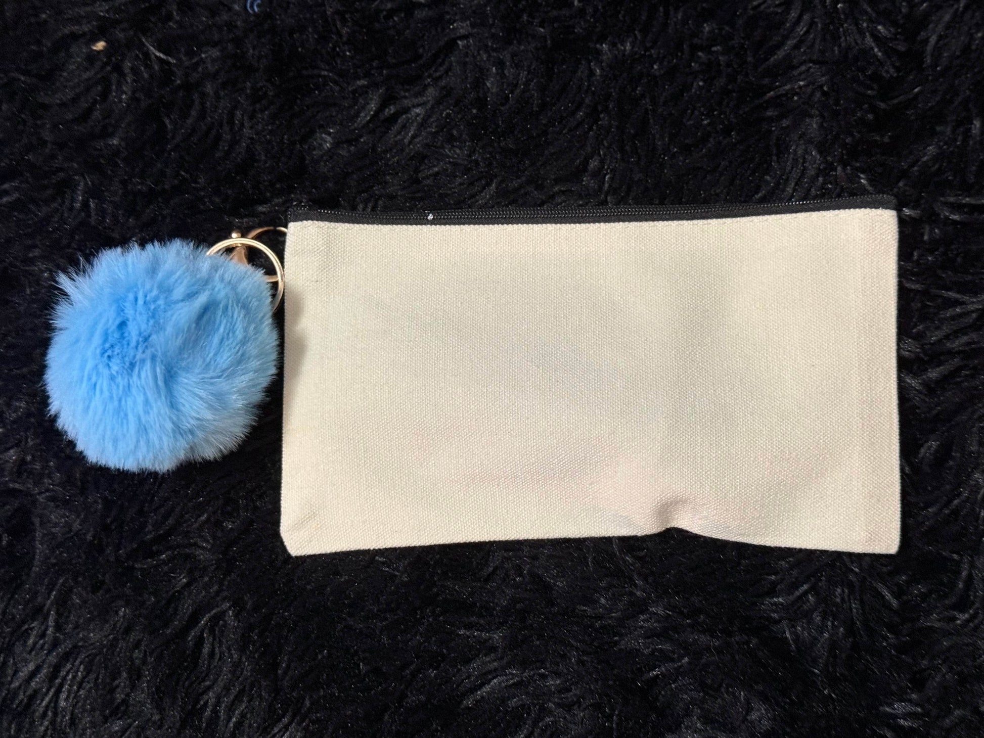 🍦 SWEET TREATS CANVAS POUCH WITH POM CHARM 🧁 - PuzzlePieces2326