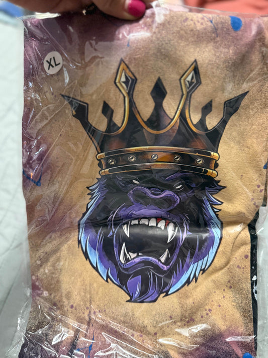 King Gorilla Crown T-Shirt - Rule Your Style - PuzzlePieces2326