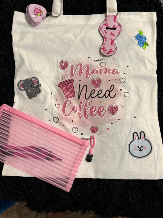 Mama Need Coffee Tote Bag - PuzzlePieces2326