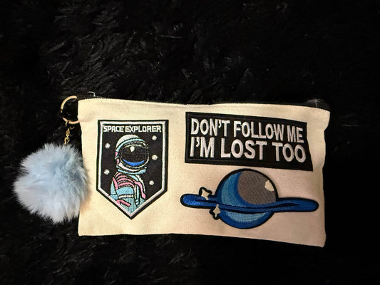 🚀 Lost in Space Explorer Pouch ⭐ - PuzzlePieces2326