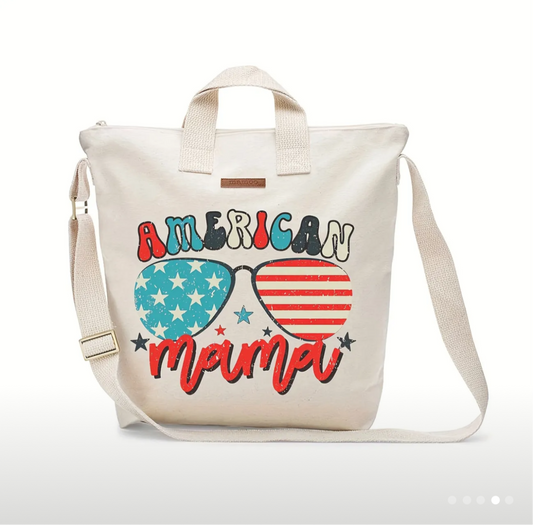 American Mama Crossbody Bag - Handcrafted Patriotic Essential