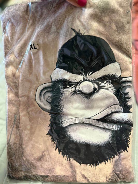 🦍 Grumpy Gorilla T-Shirt - Attitude With Style 🖤 - PuzzlePieces2326