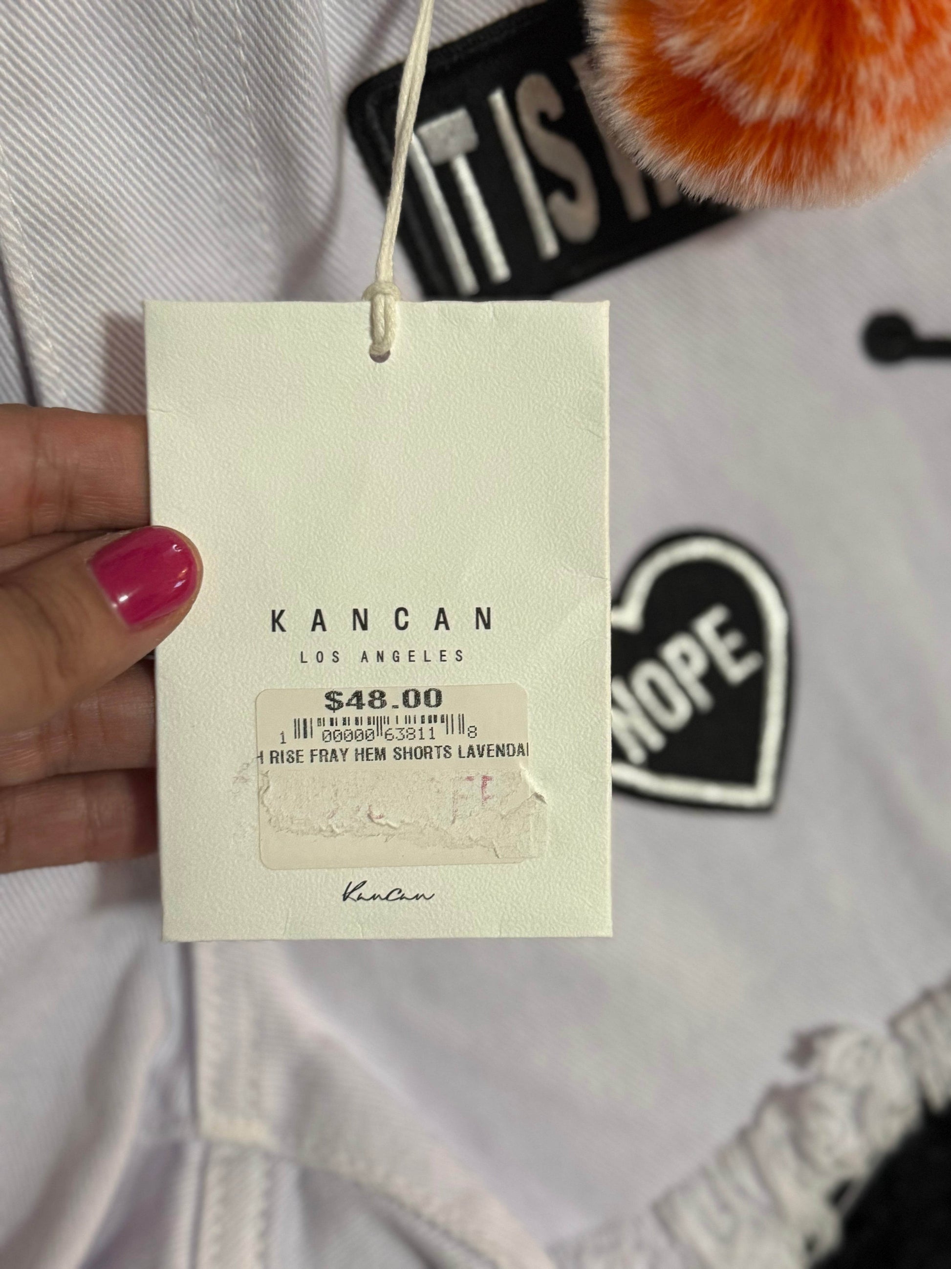 Kancan 🦋 Butterfly Dreams White Denim Shorts - PuzzlePieces2326