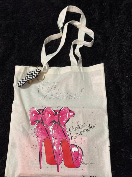 👜 Princess Rhinestone Fashion Tote Bag - PuzzlePieces2326