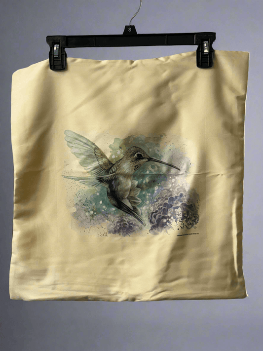 🌸 Watercolor Hummingbird Pillow Case - PuzzlePieces2326