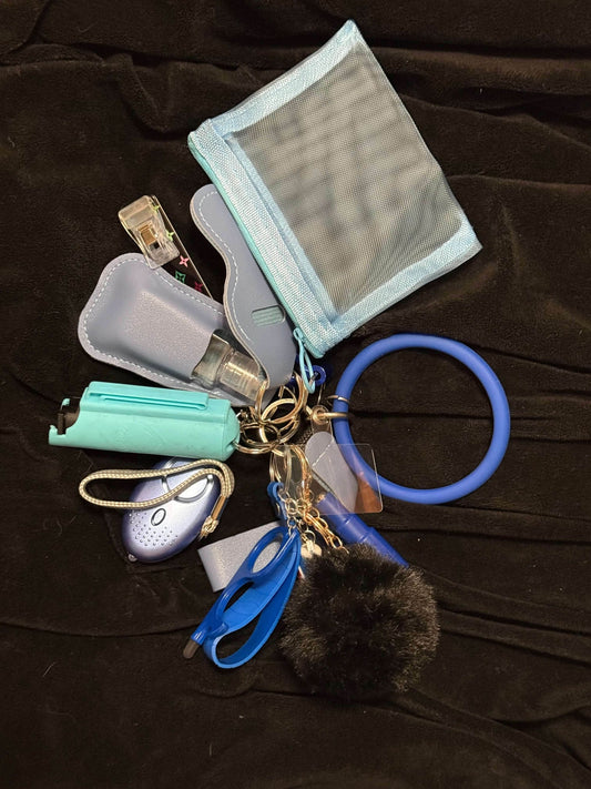 Turquoise defense keychain - PuzzlePieces2326