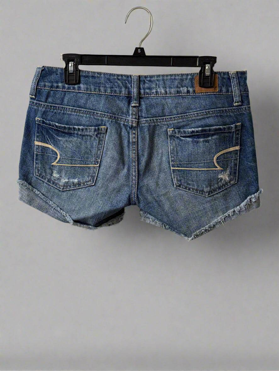 American Eagle Peace Denim Shorts with Designer Scar - PuzzlePieces2326