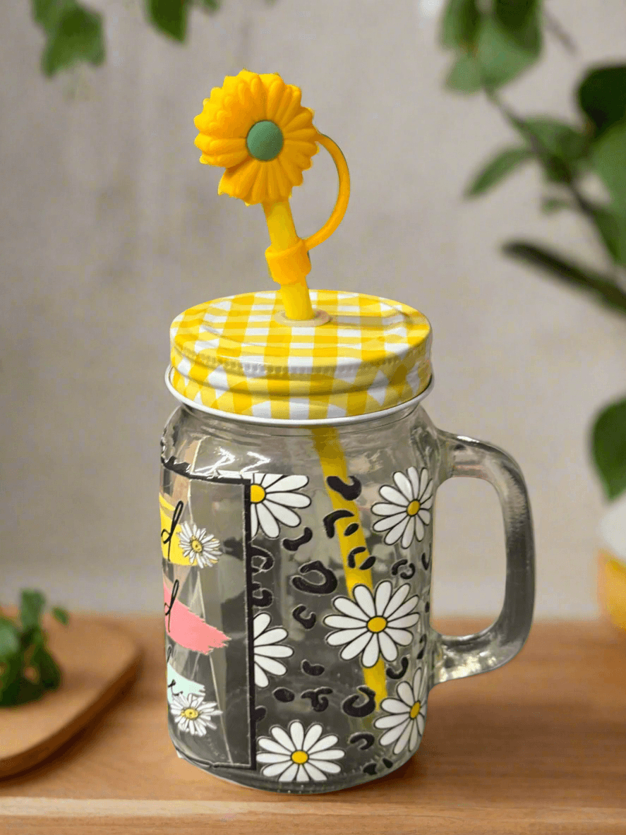 Empowered, Determined and Unstoppable Glass Cup - PuzzlePieces2326