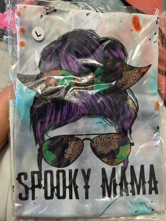 Spooky mama T-shirt - PuzzlePieces2326