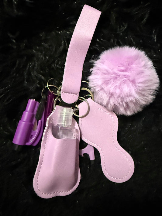 🌸 Purple Paradise Defense Keychain Set - PuzzlePieces2326
