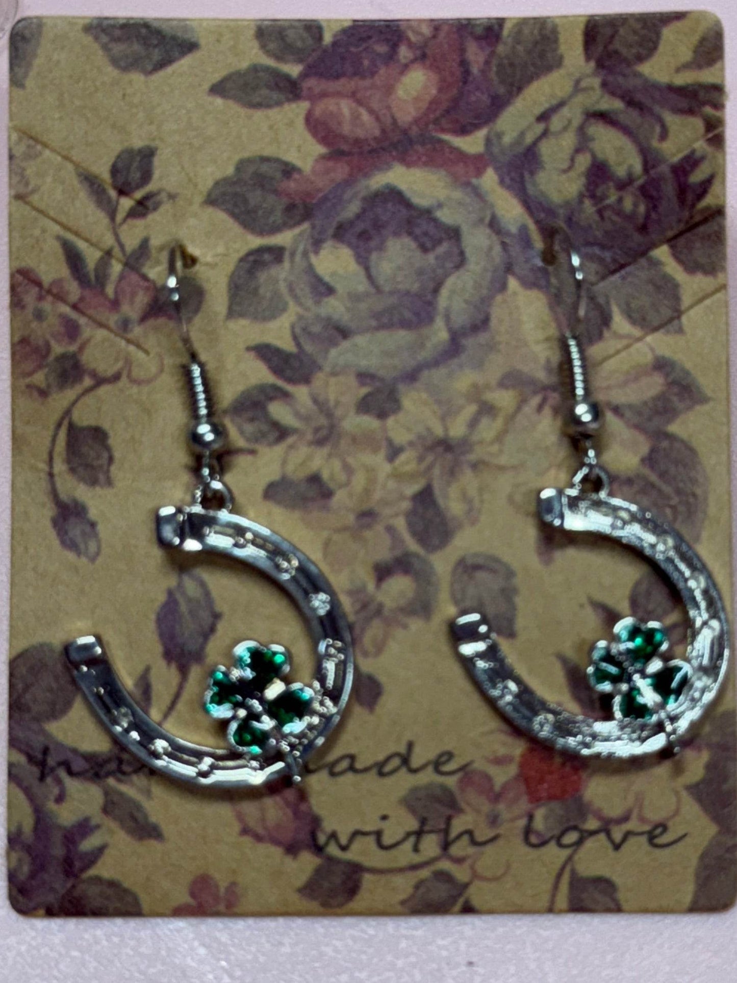 🍀 Lucky Charm Horseshoe Earrings 🐎 - PuzzlePieces2326