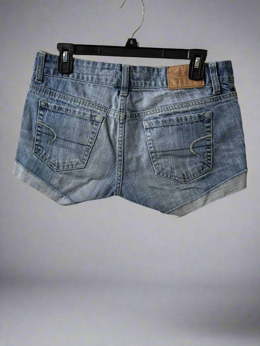 🎸 American Eagle Rock Star Vibes Patch Shorts - PuzzlePieces2326