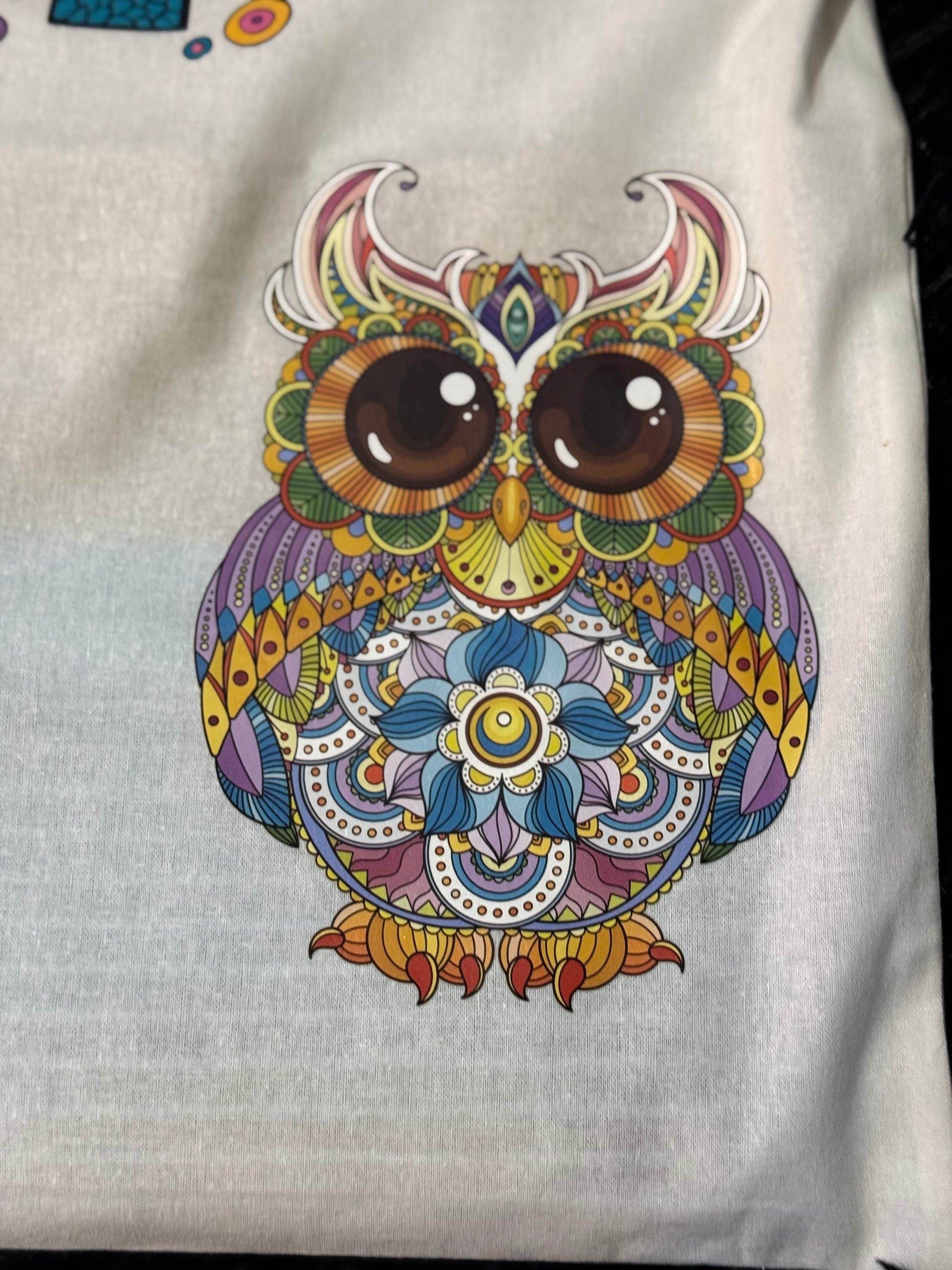 🦉 Boho Love & Peace Tote Bag 🌈 - PuzzlePieces2326