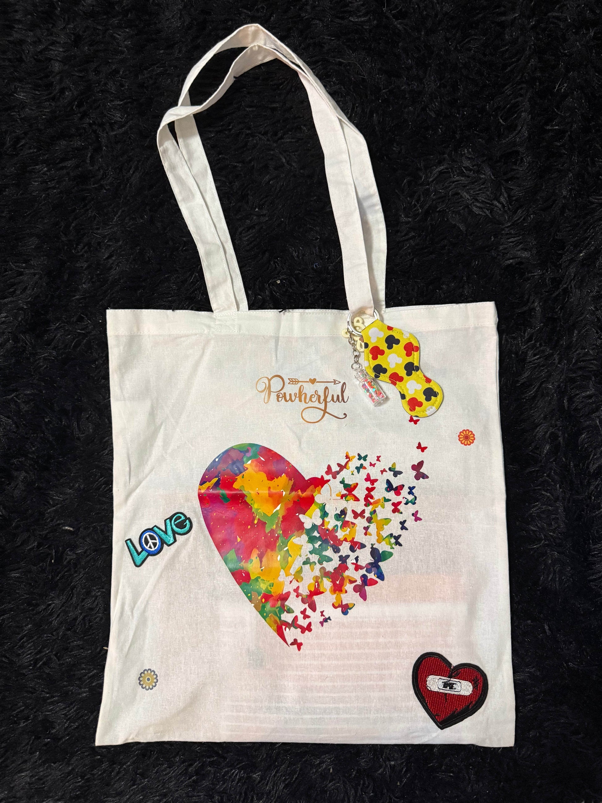 🦋 Powerful Love Butterfly Tote Bag - PuzzlePieces2326