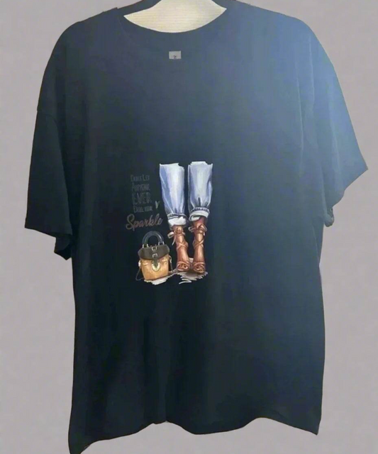 ✨ Sparkle Fashion T-Shirt | Austin Mom Style | PuzzlePieces