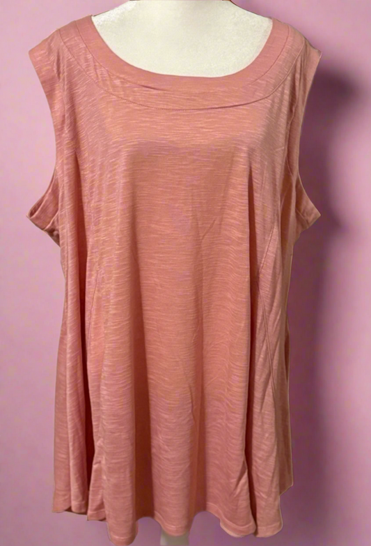 Avenue: Effortless Austin Comfort: Blush Pink Sleeveless Tank
