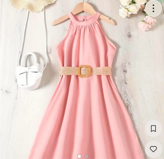 🌟 Sweet Blush Halter Dress | Austin Girls Spring Fashion | PuzzlePieces