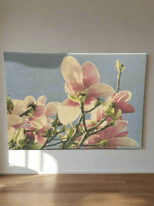 🌸 Spring Magnolia Blossoms Canvas Wall Art - PuzzlePieces2326