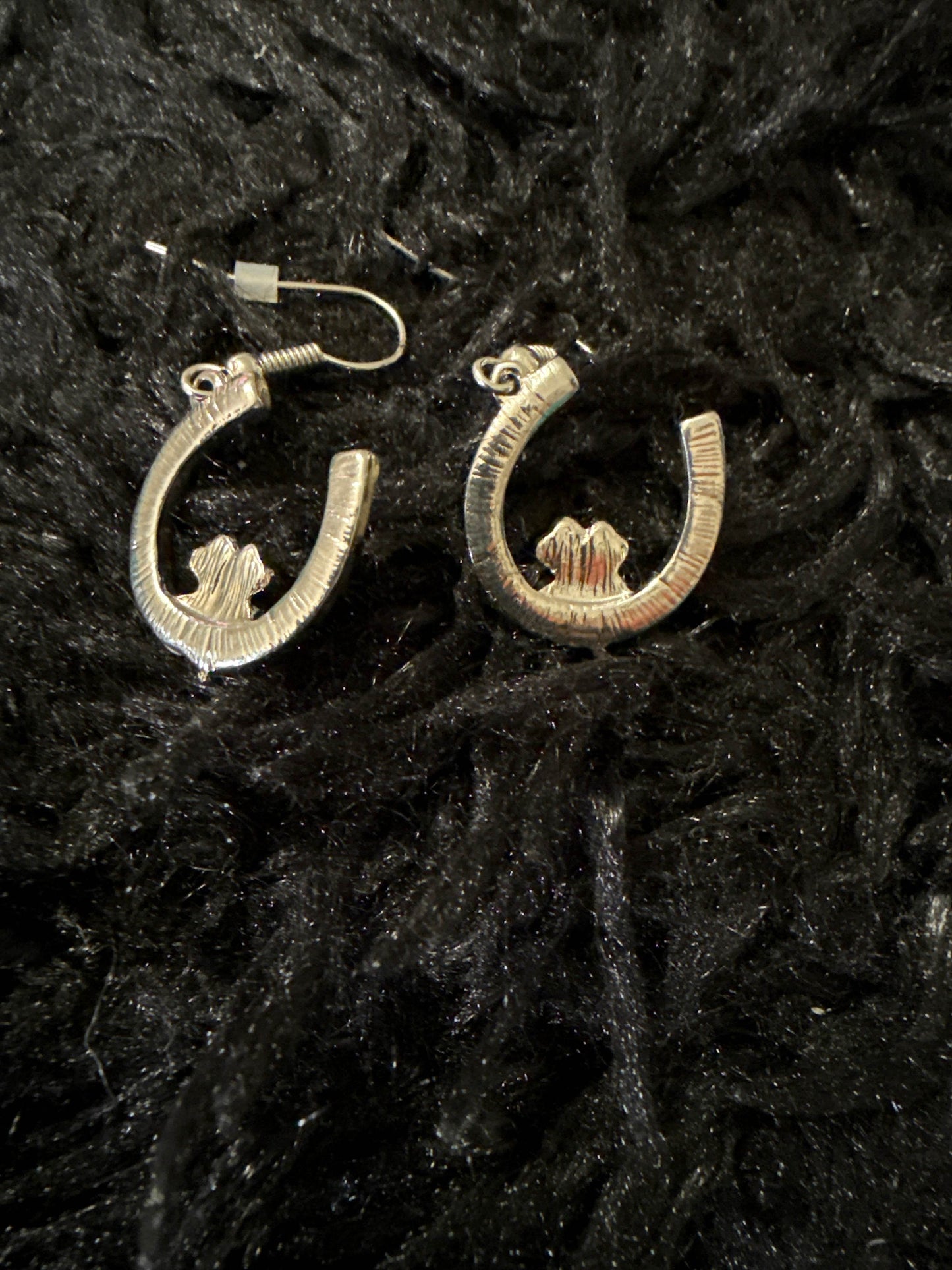 🍀 Lucky Charm Horseshoe Earrings 🐎 - PuzzlePieces2326
