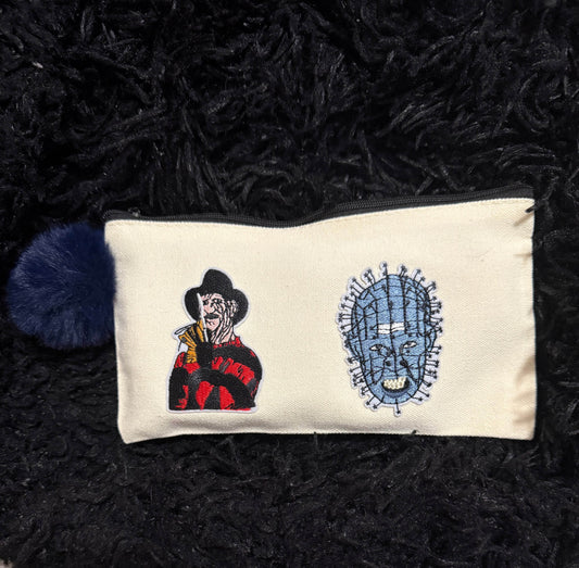 Freddy Krueger & Hell raiser coin/pencil pouch - PuzzlePieces2326