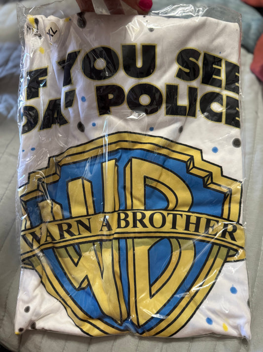 "Warn A Brother" Police Support T-Shirt