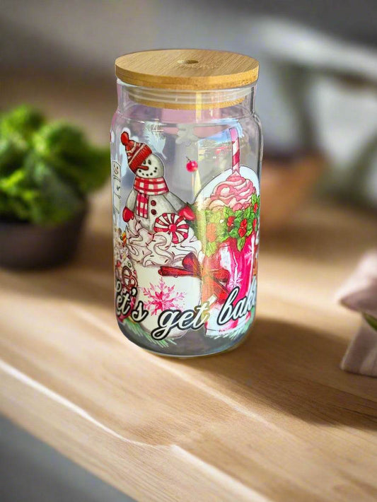 ❄️ Sweet Winter Memories Glass Cup - PuzzlePieces2326