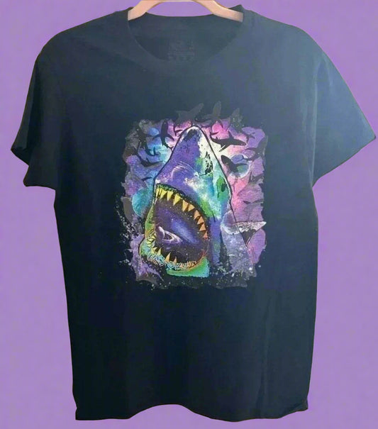 🦈 GALAXY SHARK T-SHIRT 🌌 - PuzzlePieces2326