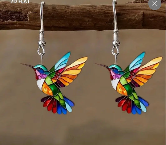 Enchanting Rainbow Crystal Dragonfly Earrings | Handcrafted in Austin | PuzzlePieces
