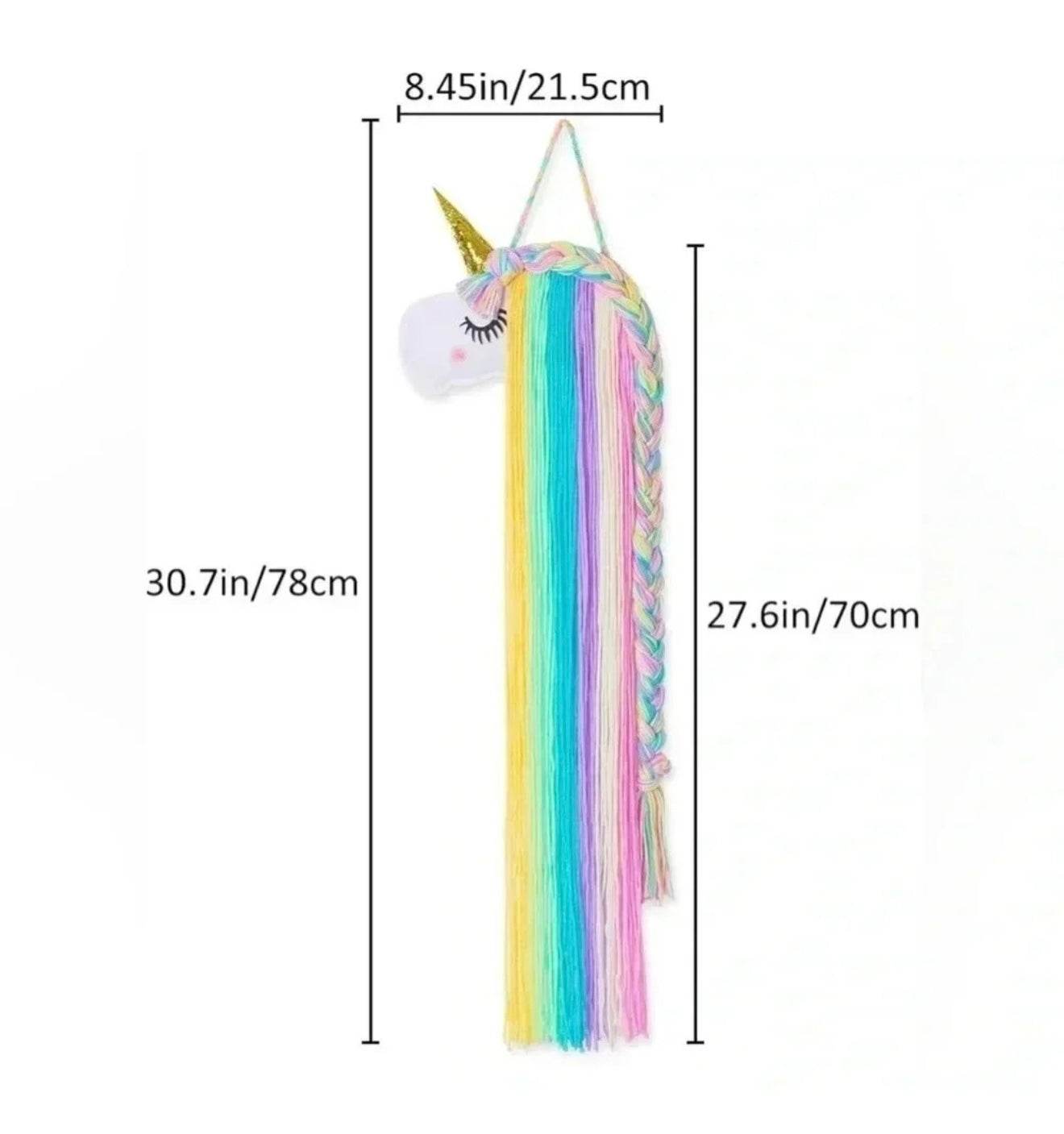 🌈 Rainbow Unicorn Hair Accessory Display & Organizer - PuzzlePieces2326