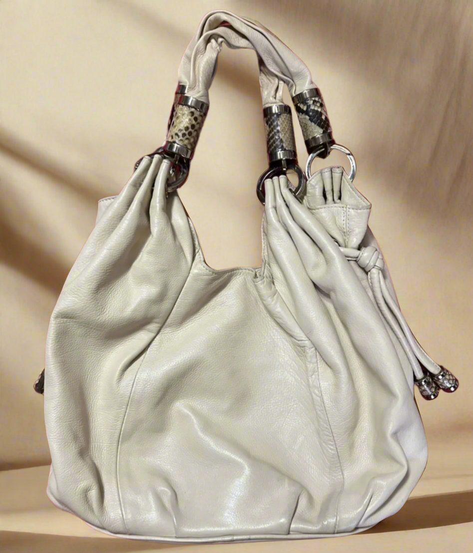 Michael Kors Luxurious Cream Dream Hobo Bag