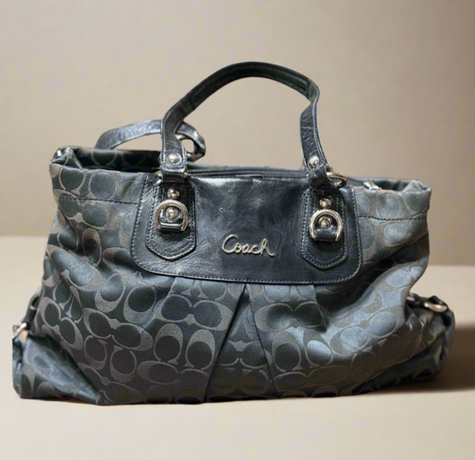 Coach Ashley Signature Hobo Bag in Charcoal