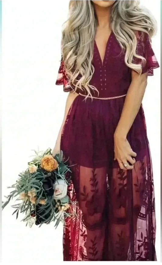 🍷 Enchanted Evening Lace Maxi | Austin Romance Collection