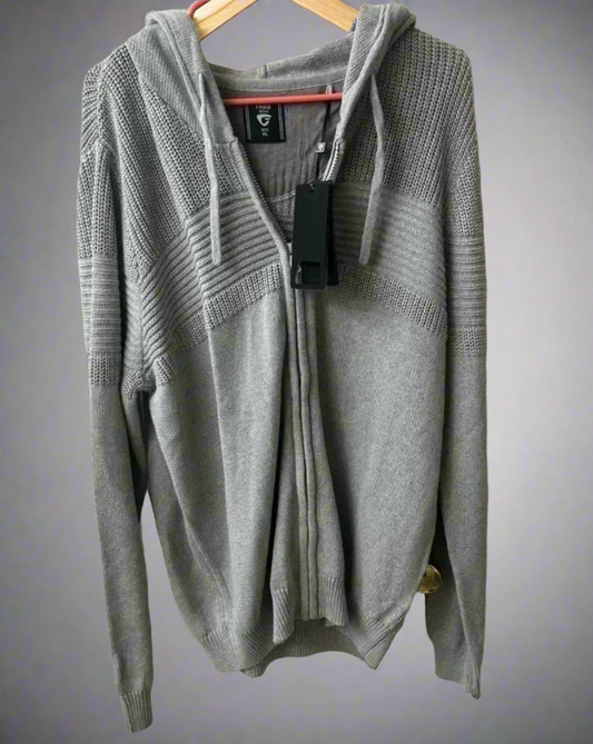 Fried Mans Geometric Comfort Zip-Up Hoodie