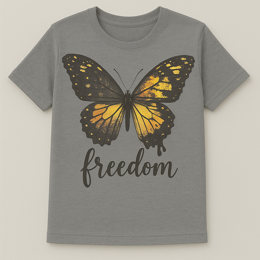 Freedom Butterfly T-Shirt - Minimalist Collection