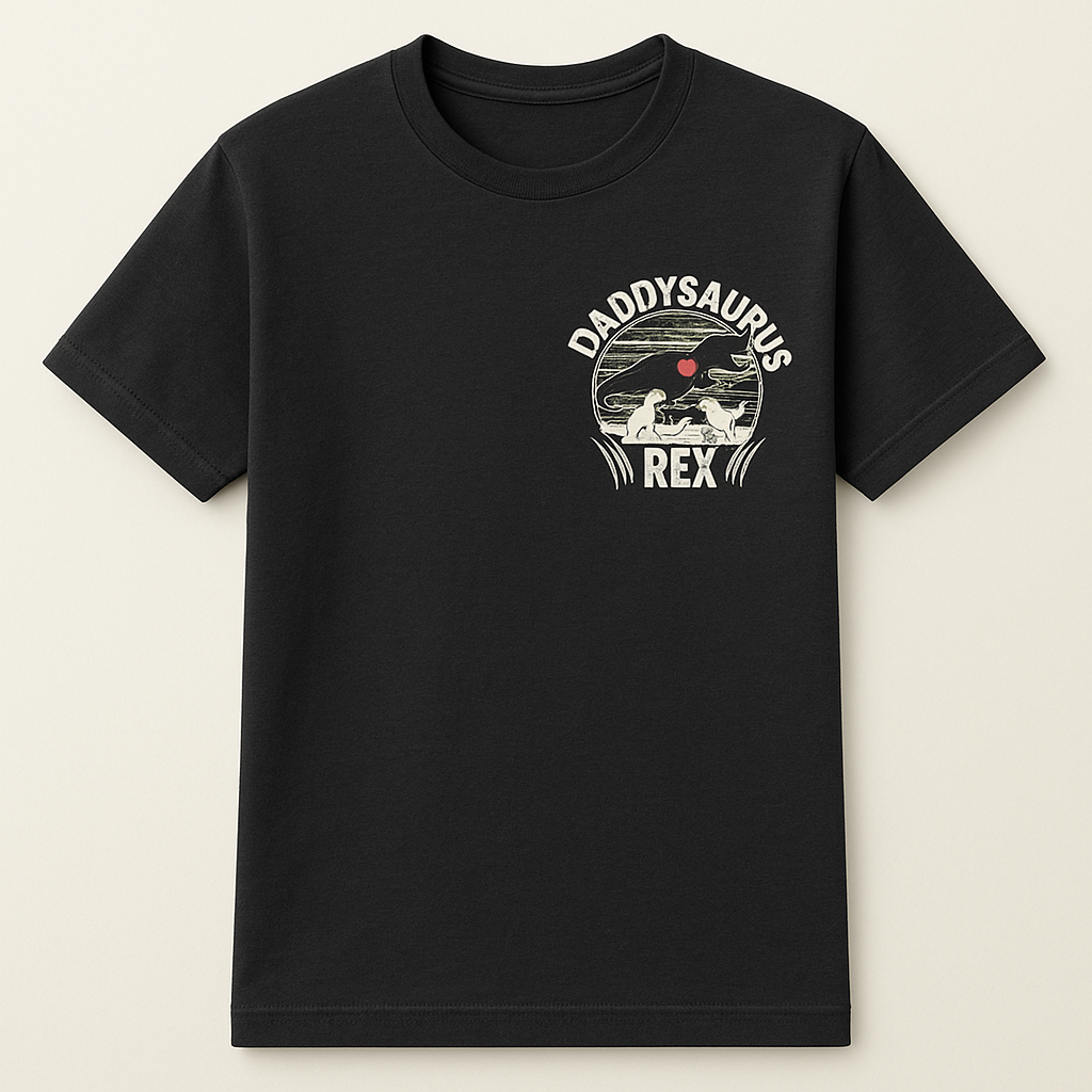 Daddysaurus Rex T-Shirt - Handcrafted Dad Life Essential