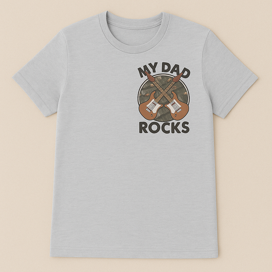 My Dad Rocks Guitar T-Shirt | Handcrafted in Austin